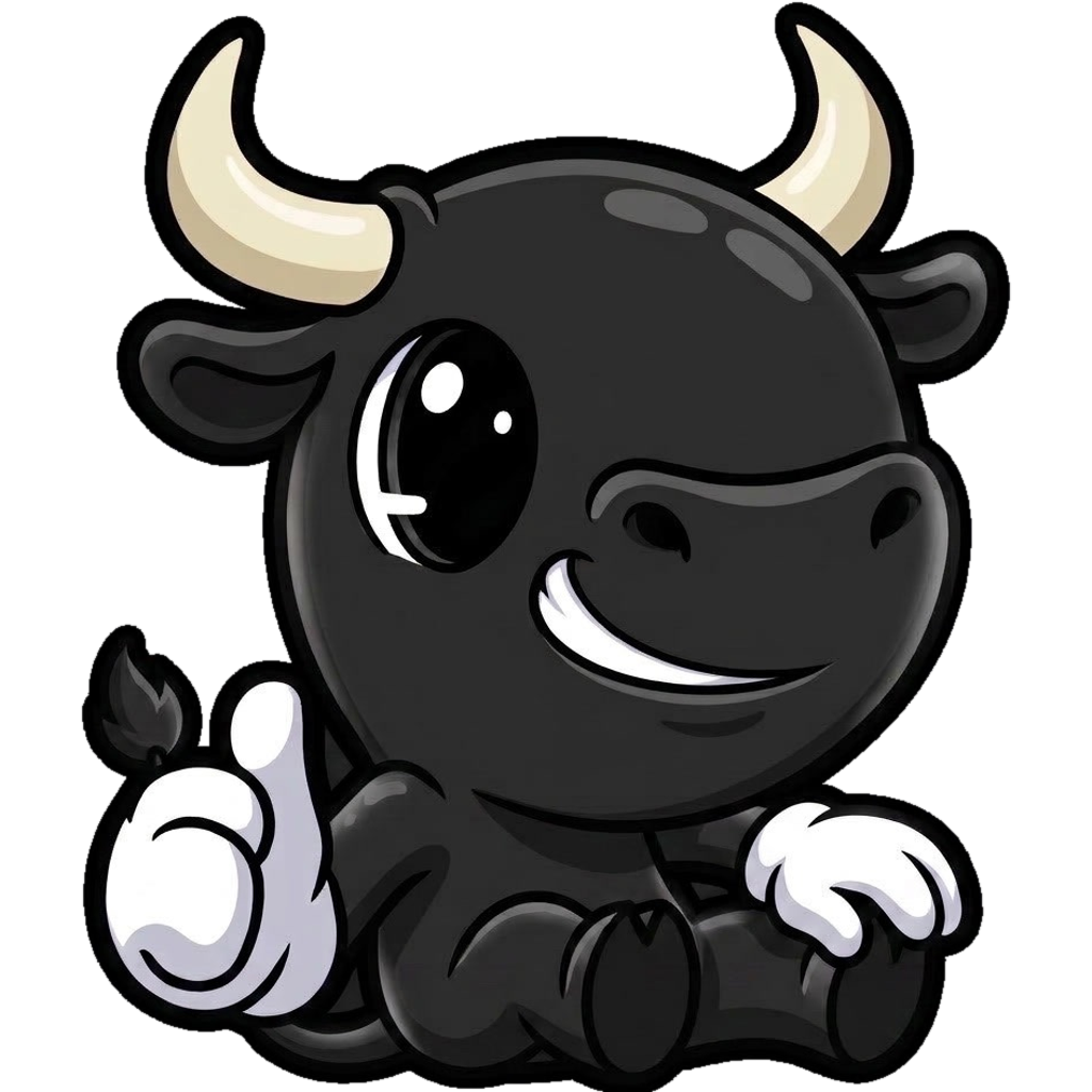 The $AFD bull mascot running with a green digital Fart Dust trail