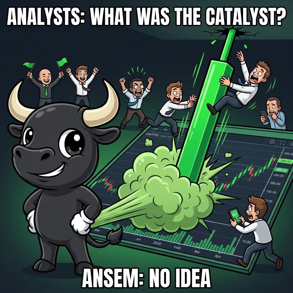 The $AFD bull farting green dust that launches a green candle while analysts panic
